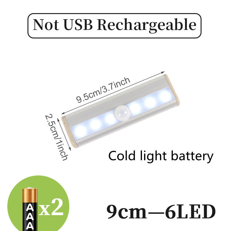 LED Sensor Light Bar - Motion-Activated Rechargeable Night Light