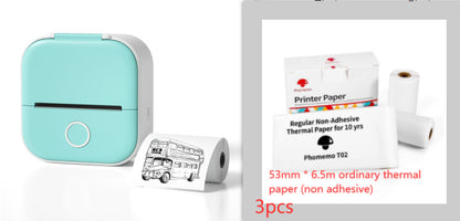 🖨️ Portable Mini Thermal Label Printer – Inkless Bluetooth-Compatible Home & Office Printer