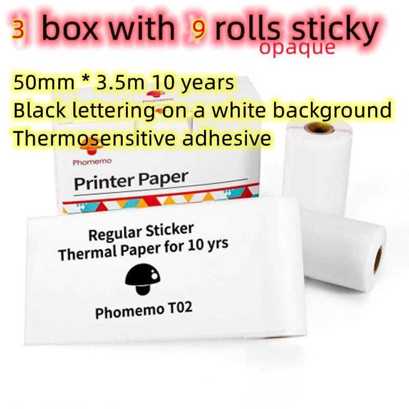 🖨️ Portable Mini Thermal Label Printer – Inkless Bluetooth-Compatible Home & Office Printer