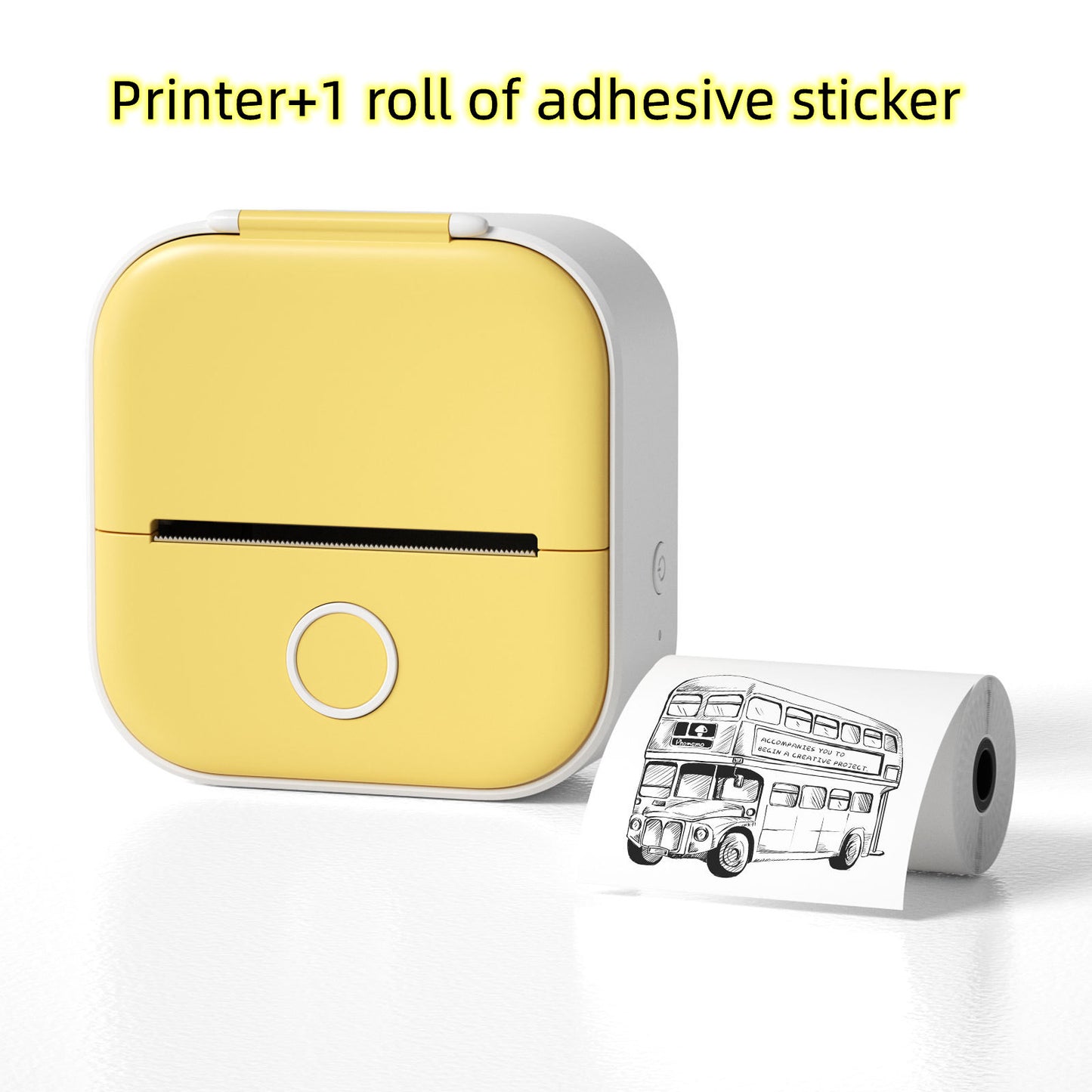 🖨️ Portable Mini Thermal Label Printer – Inkless Bluetooth-Compatible Home & Office Printer