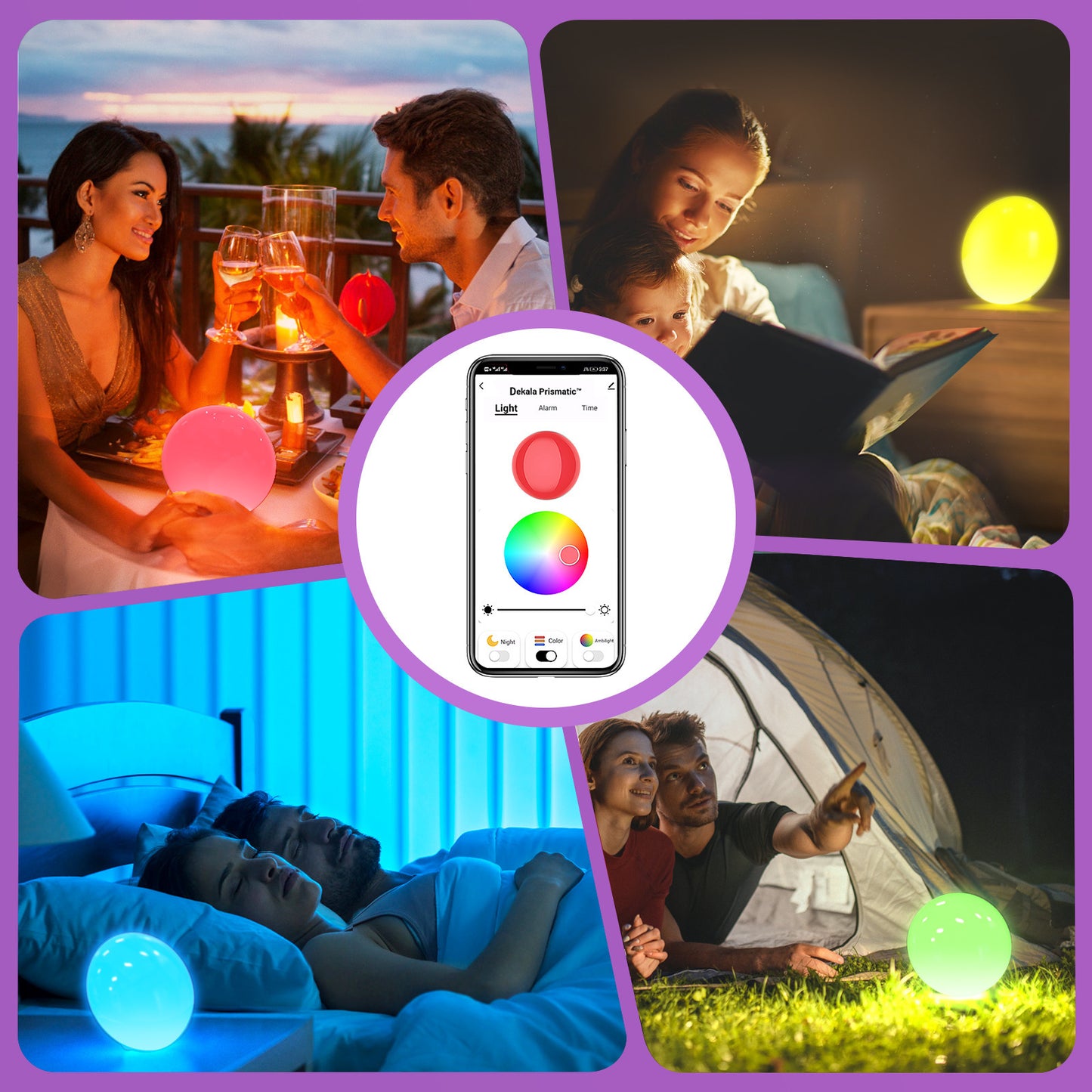 LED Color Atmosphere Lamp - Indoor Colorful Table Night Light