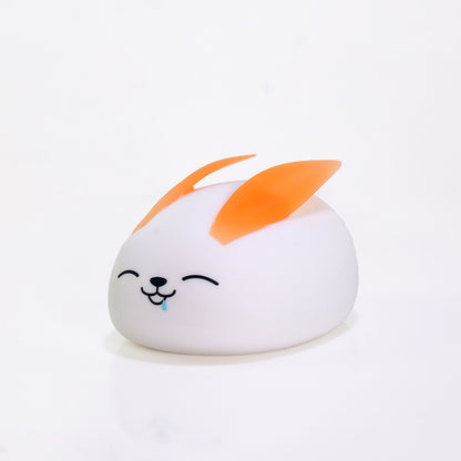LED Projection Silicone Night Light - Cute Cartoon Design