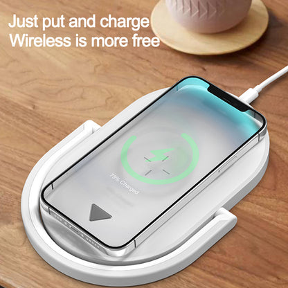 3-In-1 Foldable Wireless Charger Night Light & Fast Charging Station